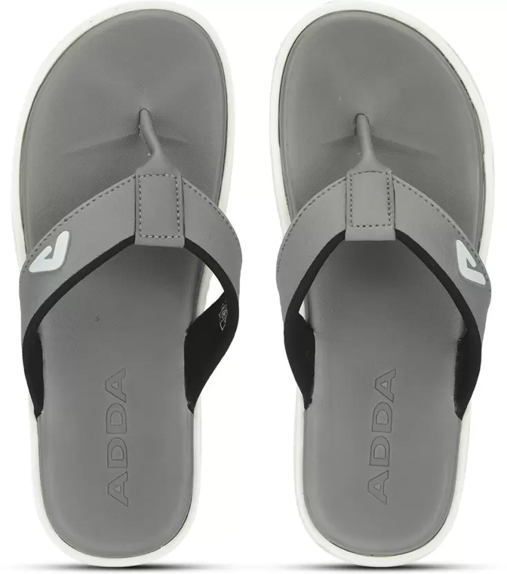 ADDA JET-1 GREY SLIPPERS|| Shock Absorbent || EVA Sole || Skid Resistant || Lightweight || Soft and Comfortable Footbed || Outdoor Slippers || Special Soft || Thong Slippers for Men